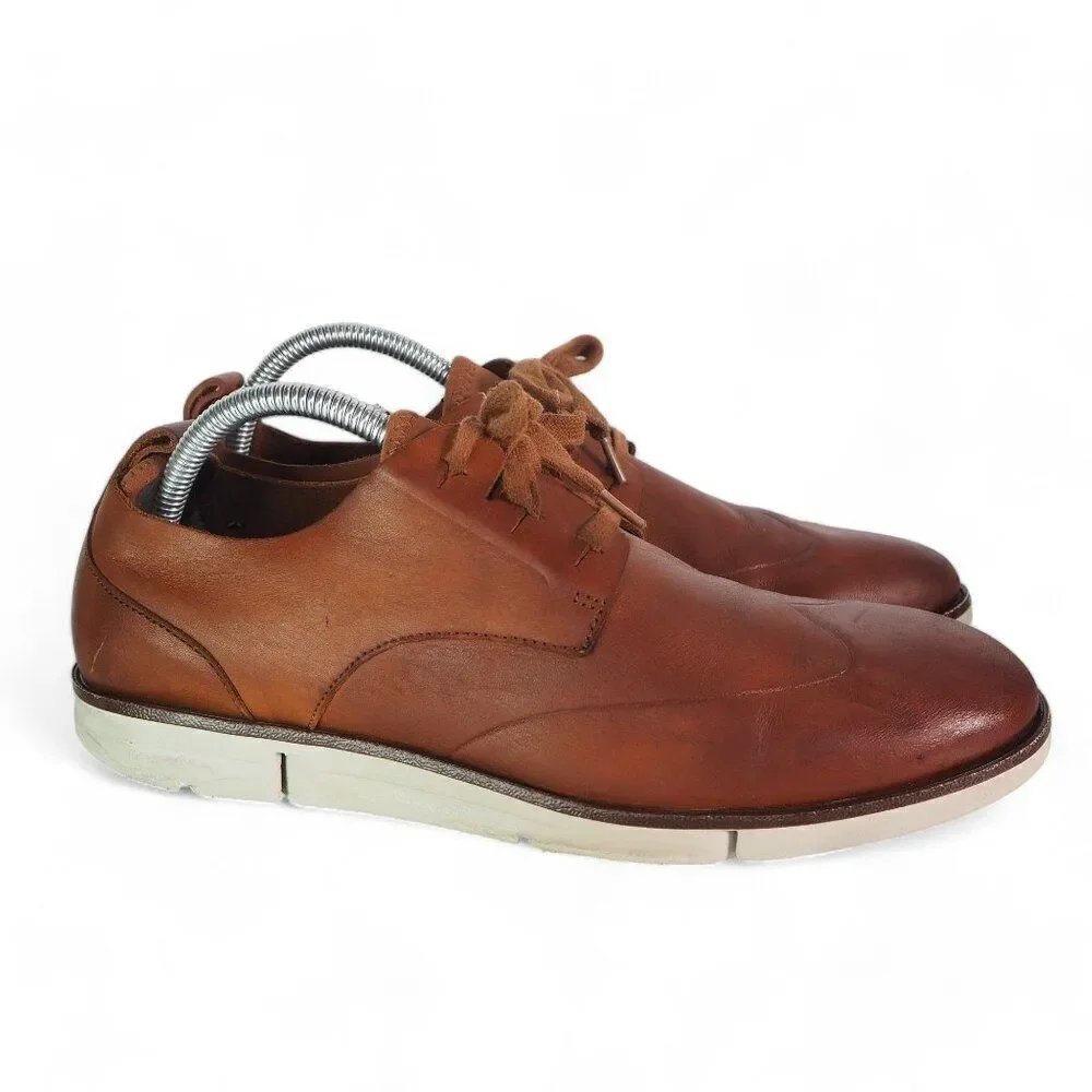 Clarks‎ Trigen Wing Tip Leather Casual Lace-up Oxfords Brown 21951 Men's 8M